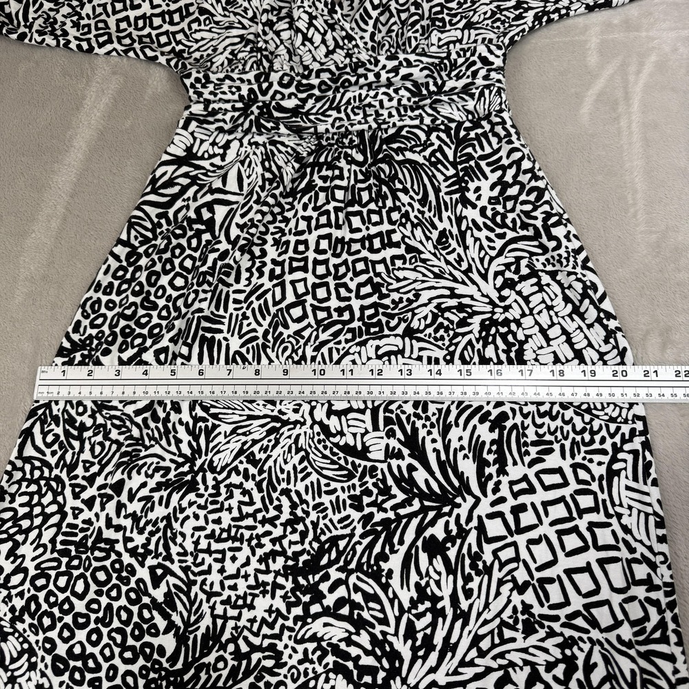 Lilly Pulitzer Parigi Maxi Dress Women S Onyx Home Slice Black White Jersey Boho - Picture 9 of 11